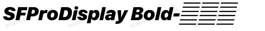 SFProDisplay Bold字体转换